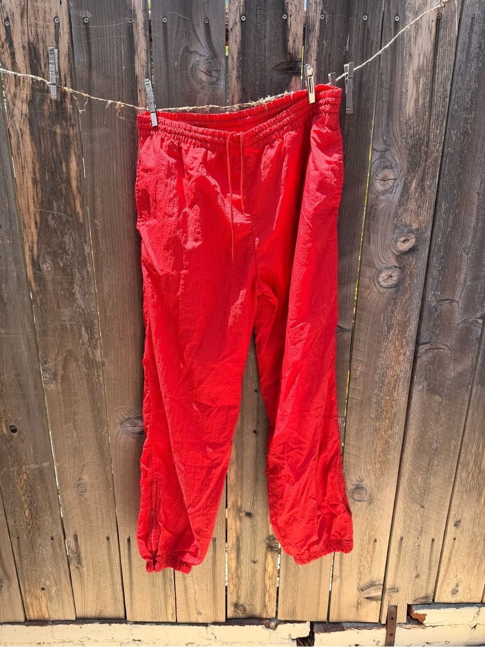 Vintage Team Red Drawstring Jogger Pants